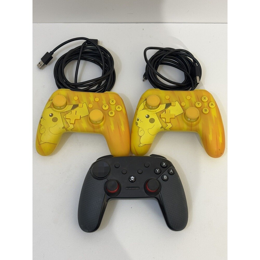 Pair Of PowerA Nintendo Switch Wired Controllers + Extra One
